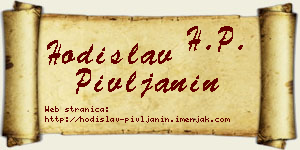 Hodislav Pivljanin vizit kartica